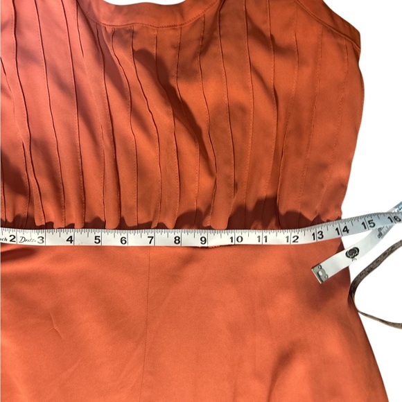 Banana Republic Dusty Mauve Maxi Dress Size 8 Sleeveless Pleated Waist Flowy - Picture 7 of 8